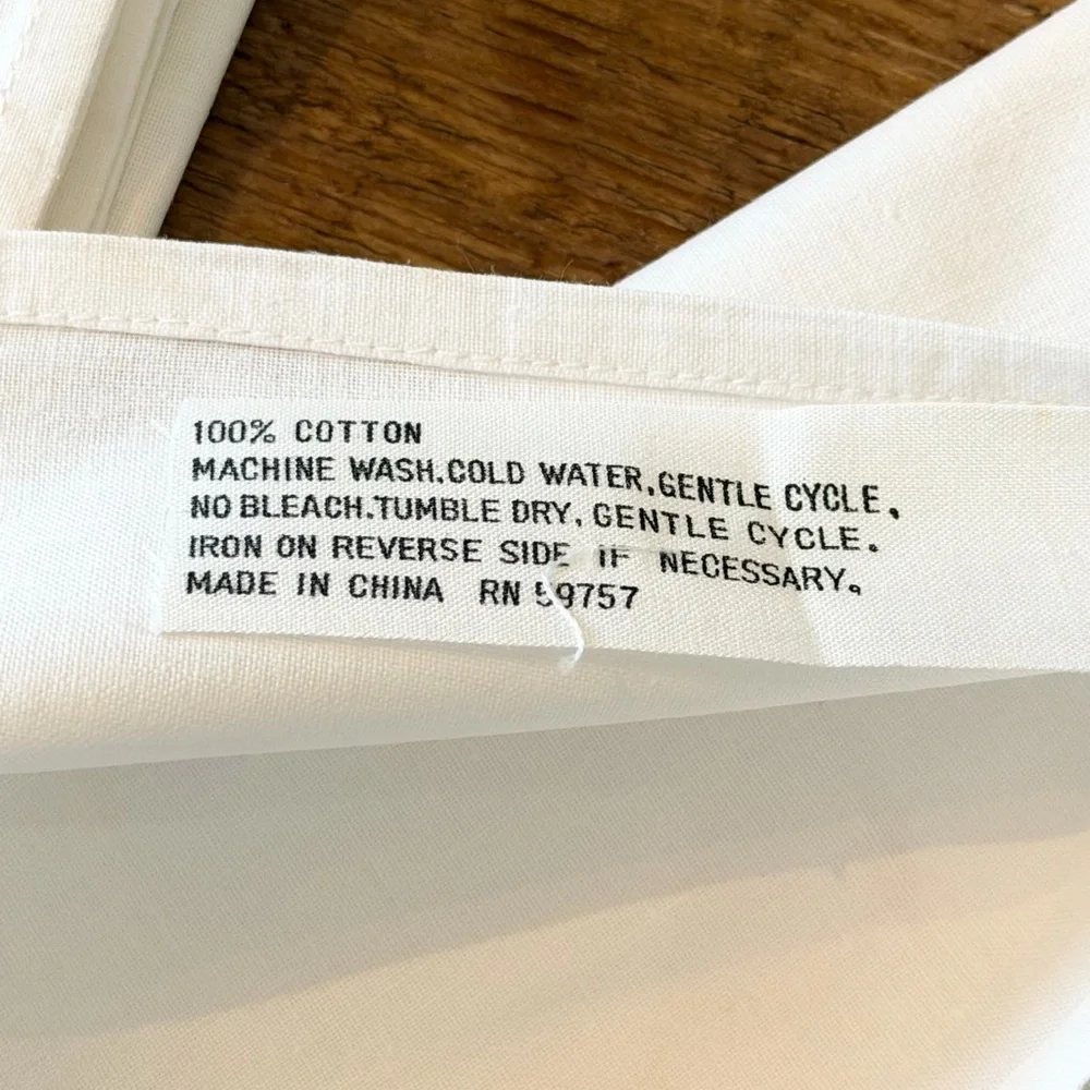 6 NWT Vintage White Battinburg Lace Napkins. Cotton | Classic | Elegant | Chic
